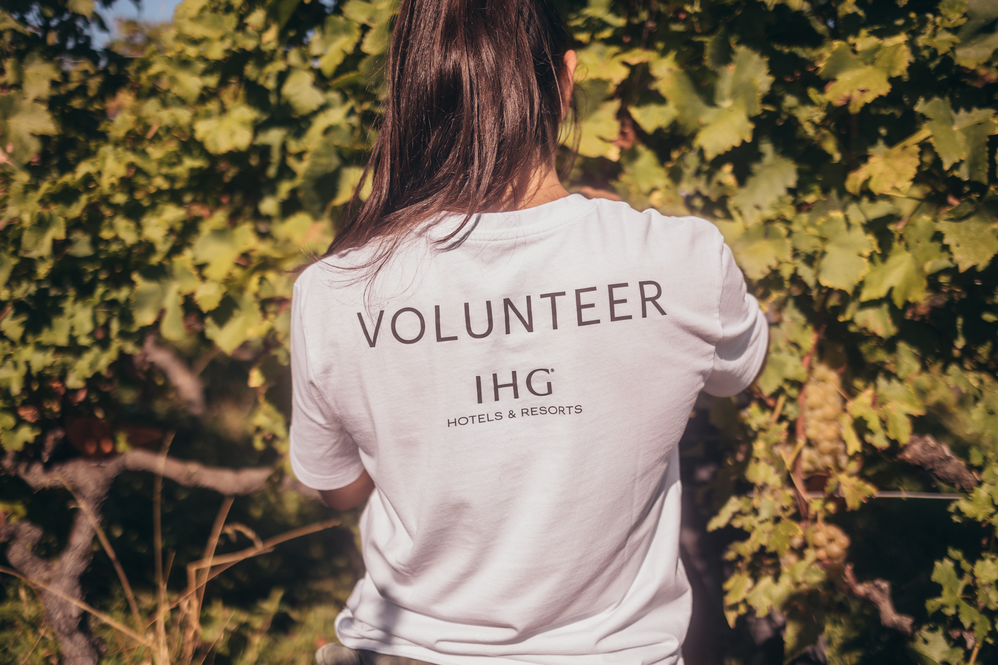 IHG volunteer participating in a community service project.